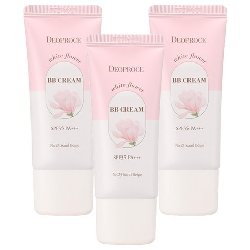 디오프러스 화이트 플라워 비비크림 SPF35 PA+++, 23호 샌드베이지, 30g, 3개