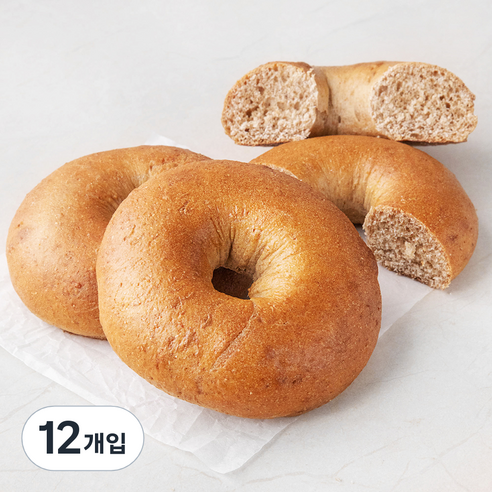 브로드카세 발효종 통밀 베이글, 120g, 3개입, 4개