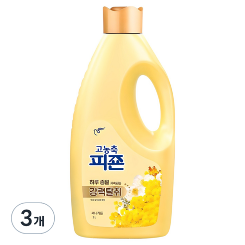 피죤 고농축 오리지널 섬유유연제 써니 가든 본품, 2L, 3개