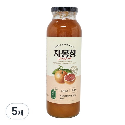 구티 자몽청, 580g, 1개입, 5개