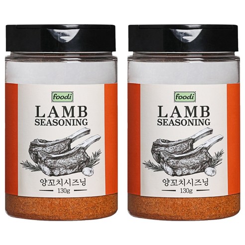foodi 양꼬치시즈닝, 130g, 2개