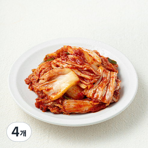 해담촌 전통식품 인증 포기김치, 350g, 4개