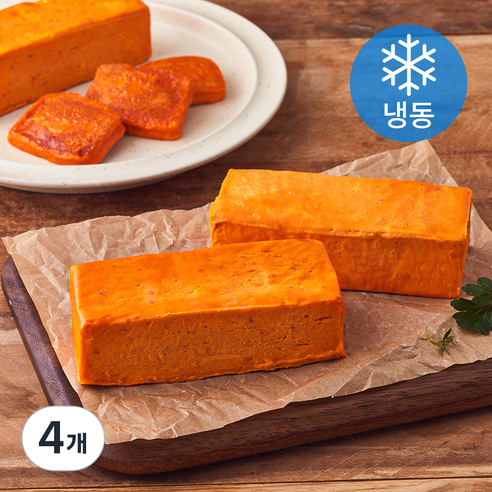 구워먹는 페퍼로니 블록 치즈 (냉동), 500g, 4개