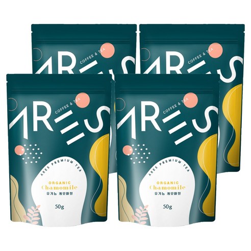 아레스 유기농 캐모마일 허브차, 50g, 1개입, 4개