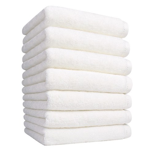 송월타월 라베나 수건 200g 뱀부얀, 아이보리, 7개