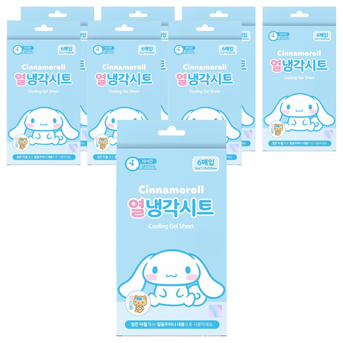 아텍스 시나모롤 열냉각 해열시트, 8개, 6개입