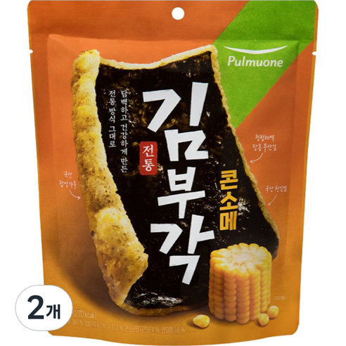 풀무원 전통 김부각 콘소메, 50g, 2개
