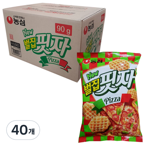 농심 벌집핏자, 90g, 40개