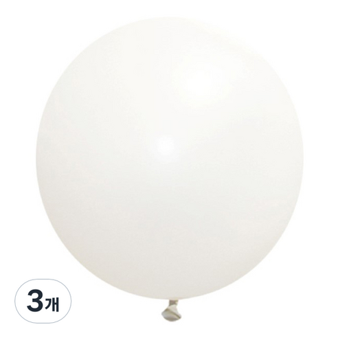 제이벌룬 셈퍼텍스 90cm 대형풍선, 005 화이트, 3개