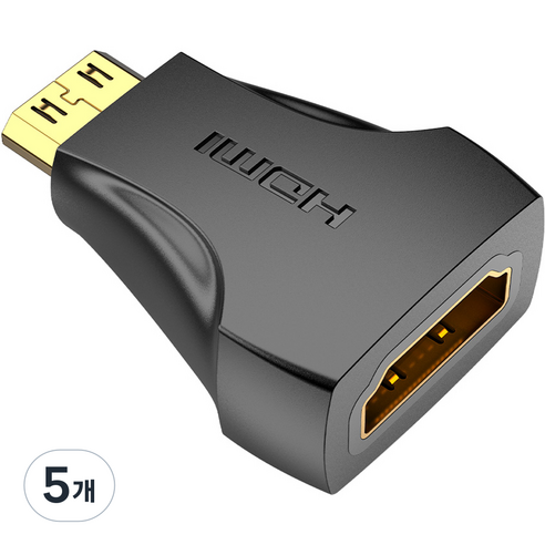벤션 Mini HDMI to HDMI M F 변환 젠더, AISB0, 5개