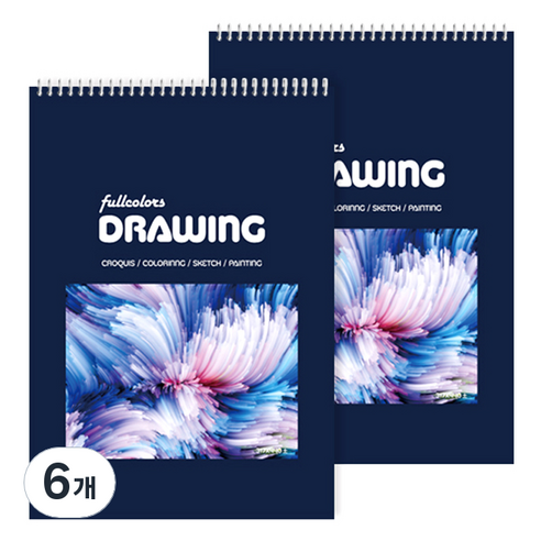 풀컬러즈 전문가용 스케치북 200g, 5절, 15매, 6개