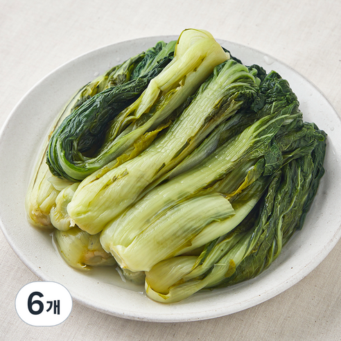 국내산 몸에 나물 데친 얼갈이, 1kg, 6개