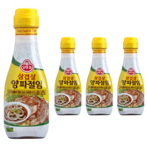 오뚜기 삼겹살 양파 절임 소스, 275g, 4개