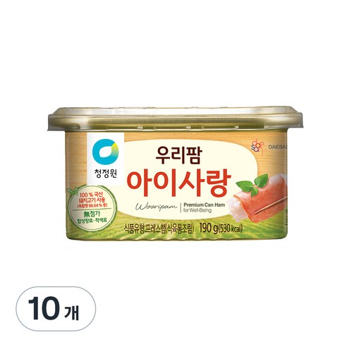 청정원 우리팜아이사랑, 190g, 10개