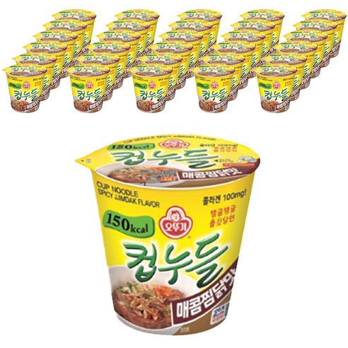 오뚜기 컵누들 매콤찜닭맛 45.5g, 75개