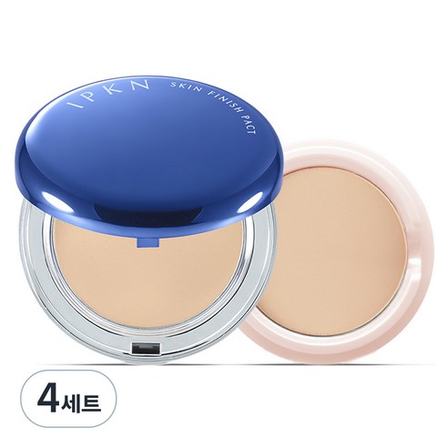 입큰 스킨 피니쉬 팩트 파우더 본품 14g + 리필 11g, 21호 누드베이지, 4개