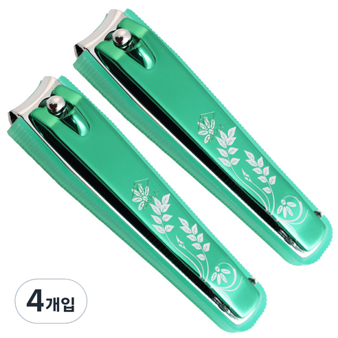 세븐스타 프리미엄손톱깎이 대형, 그린, 4개