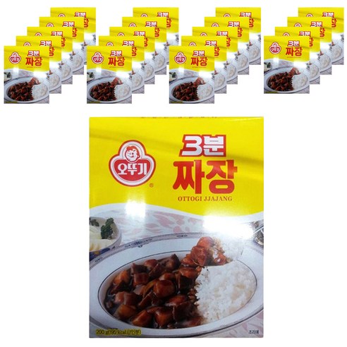 오뚜기 3분짜장, 200g, 20개