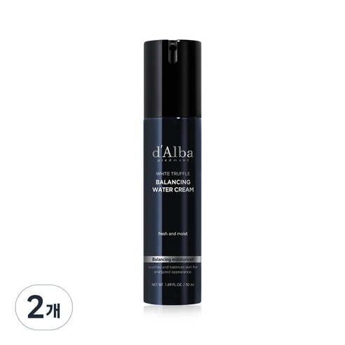 달바 화이트 트러플 밸런싱 워터 남성 크림, 45ml, 2개
