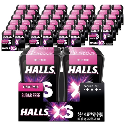 호올스 XS 후르츠 믹스향 캔디 12p, 180g, 24개