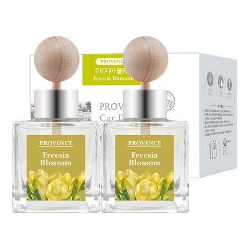 더허브샵 프로방스 카 디퓨저 50ml 본품, 후리지아블라썸, 2개