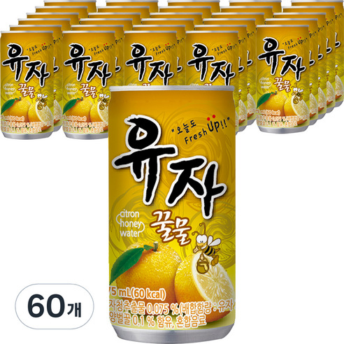 일화 유자꿀물, 175ml, 60개