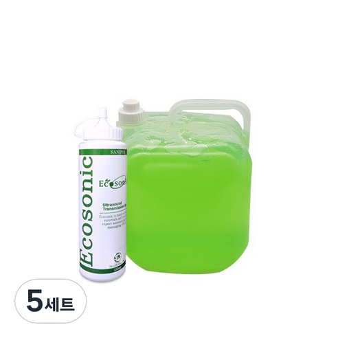 바디전용 초음파 마사지젤 그린 5L + 공병, 5세트