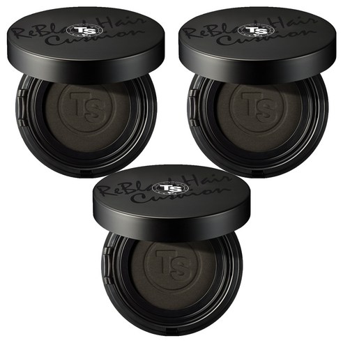 TS 리블랙 헤어쿠션 14g, 다크브라운, 3개
