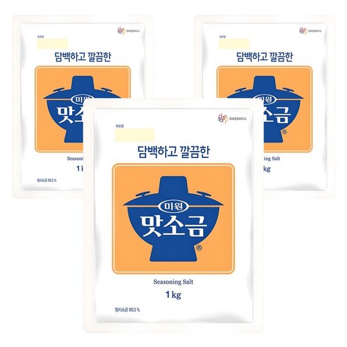 미원 맛소금, 1kg, 3개