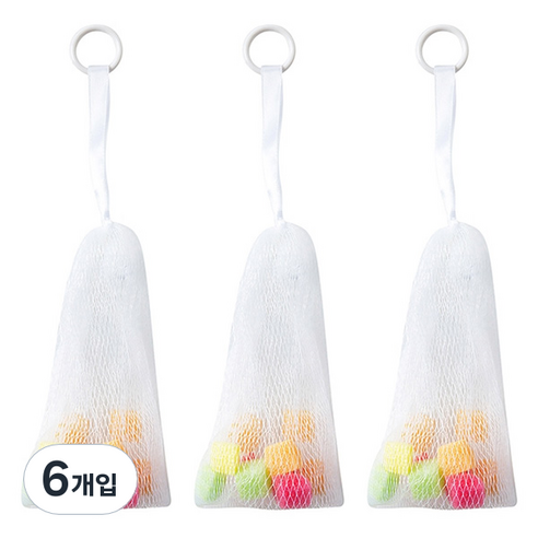 더자카 메쉬 세안 비누망 B, B형, 6개