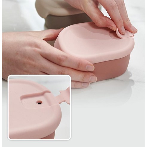 엄마의 마음을 담아, 퍼기 이중밀폐 실리콘 이유식 보관용기로 안전하고 신선한 이유식을