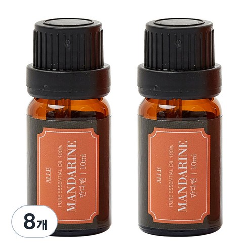 알레 비건 아로마 에센셜 오일 만다린, 10ml, 8개