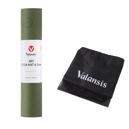 밸런시스 NR1 요가매트 + 가방 세트, 그린, 1세트