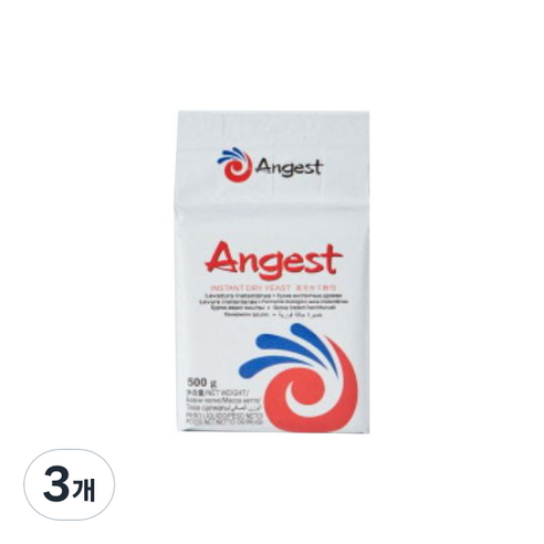엔지스트 인스턴트 저당 드라이 이스트, 500g, 3개