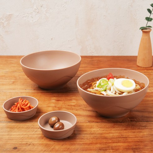 아띠홈 올더플레이트 면기 2p + 찬기 2p, 모카, 1세트