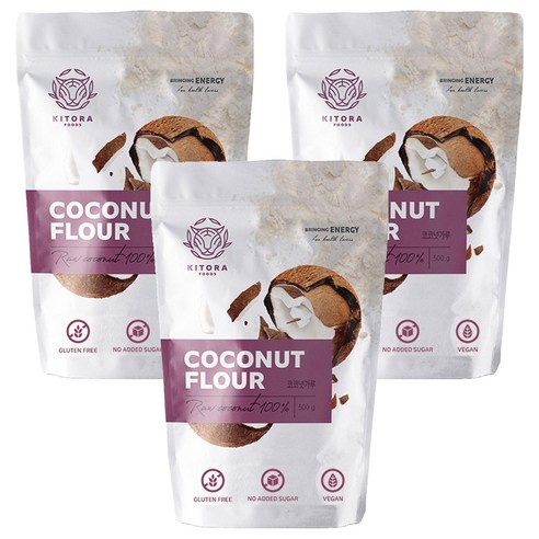 키토라푸드 글루텐프리 코코넛가루, 500g, 3개