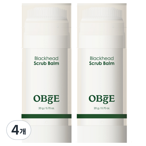 오브제 블랙헤드 스틱 스크럽 밤 20g, 1개입, 4개