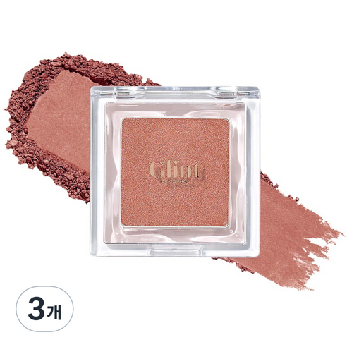 Glint 베이크드 블러쉬 블러셔 2.4g, 09 번트 시에나, 3개