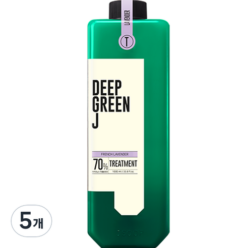 제이숲 딥그린제이 아로마 약산성 비건 트리트먼트 프렌치 라벤더, 1000ml, 5개