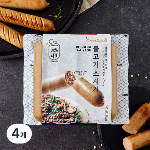 존쿡델리미트 불고기 소시지, 300g, 4개