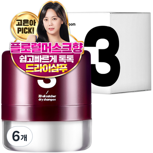 트리트룸 3D 오일캐쳐 드라이샴푸, 6개, 4g