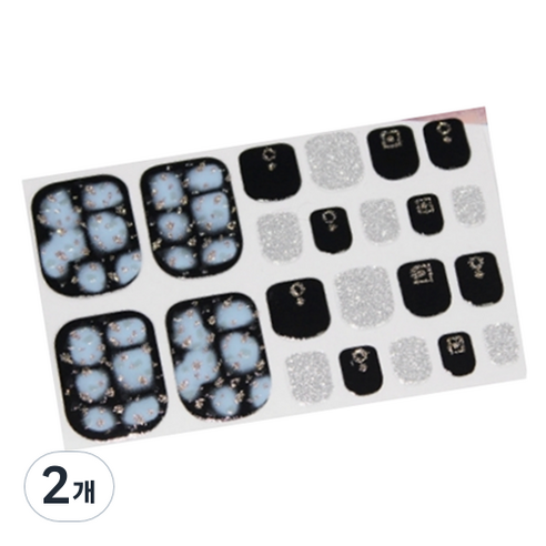 블루코지 페디팁 셀프 스티커 발 꾸미기, 2개, Type 17