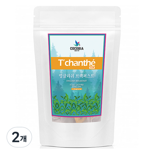 티샹떼 잉글리쉬 브랙퍼스트 삼각망, 1.5g, 25개입, 2개
