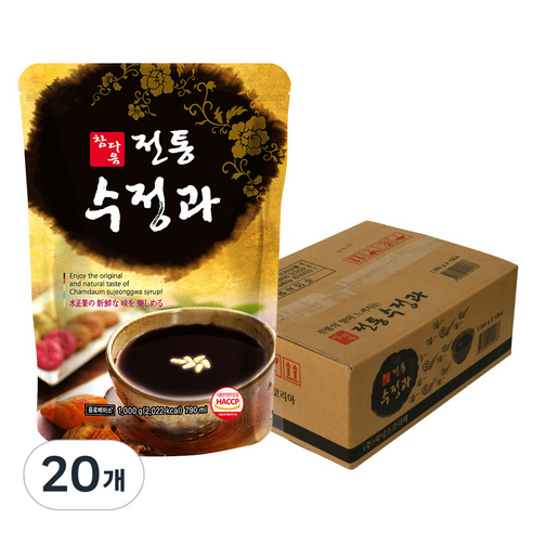 참다음 전통수정과, 790ml, 20개