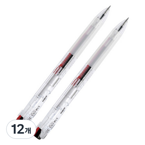 사라사 클립 3색 펜 0.5mm, 클리어, 12개