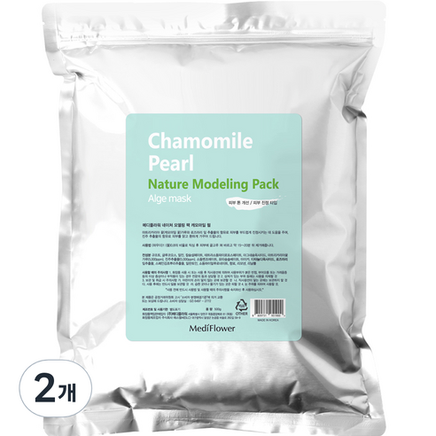 메디플라워 네이처 모델링팩 캐모마일 펄 500g, 1개입, 2개