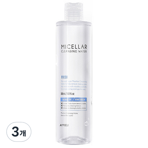 어퓨 미셀라 클렌징 워터 프레쉬, 300ml, 3개