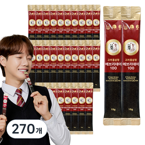 풍년보감 6년근 고려홍삼정 에브리데이100, 15g, 270개