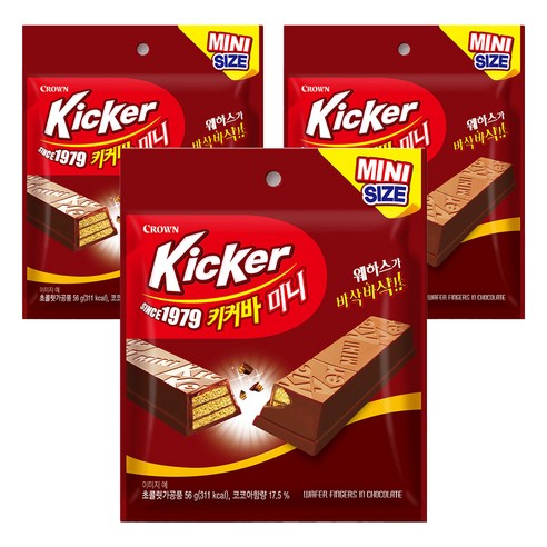 크라운 키커바 미니, 56g, 3개
