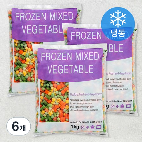 혼합야채 5종 (냉동), 1kg, 6개